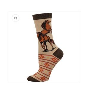 Socksmith Graphic Bamboo Crew Wild Wild Horses Socks
